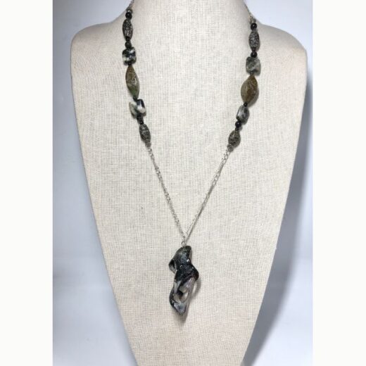 Torch-Fired Enamel Necklace - TN036