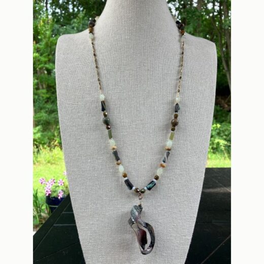 Torch-Fired Enamel Necklace - TN026