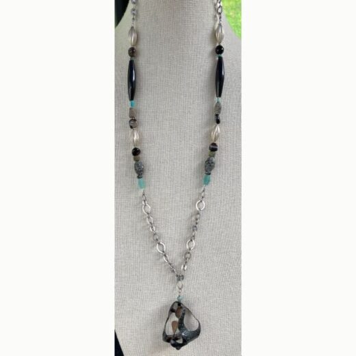 Torch-Fired Enamel Necklace - TN038