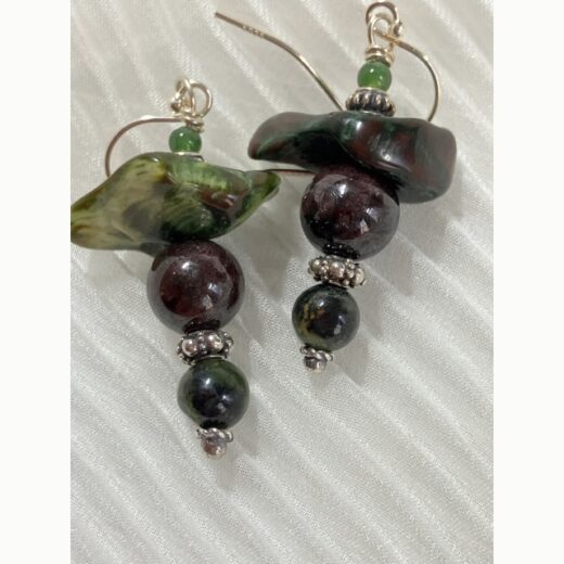 Alaskan jade, garnet, and silver. BE137