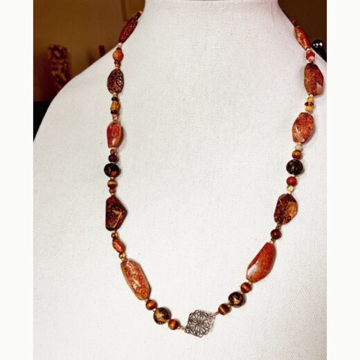 Mystery Jasper Beaded Necklace - BN040
