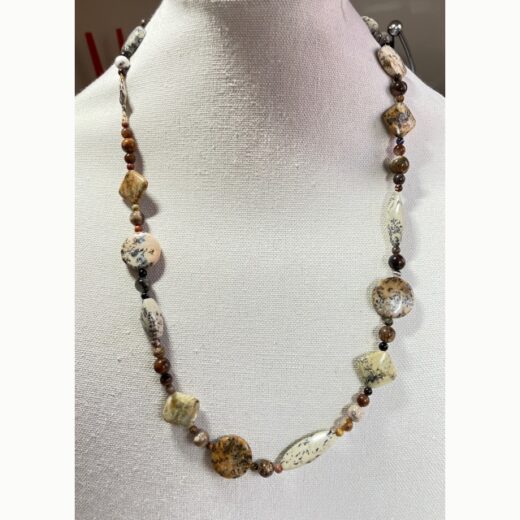 Dendritic Jasper with Agate Necklace - BN134